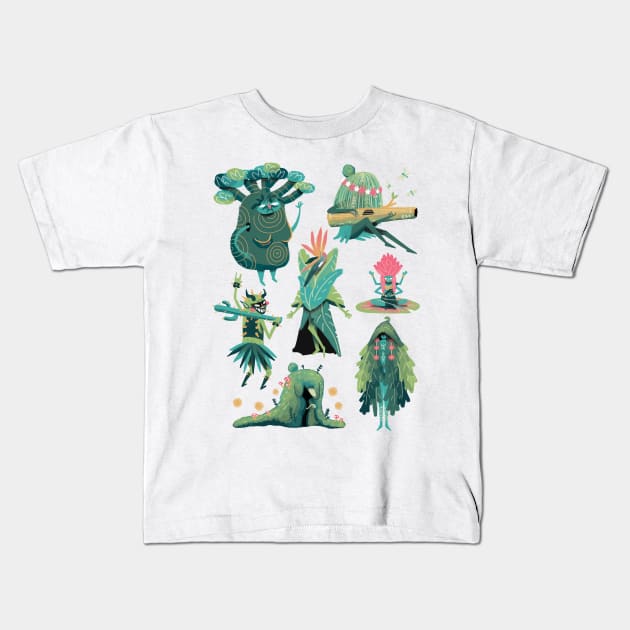 Dryad Forest Kids T-Shirt by Daniel Avina